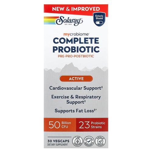 Solaray Mycrobiome Complete Probiotic Active 30 Vegcaps