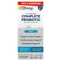 Solaray Mycrobiome Complete Probiotic Men S 30 Vegcaps