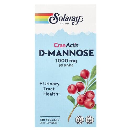 Solaray Cranactin D Mannose 120 Vegcaps