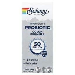 Solaray Mycrobiome Probiotic Colon Formula 30 Vegcaps