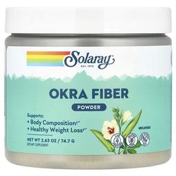 Solaray Okra Fiber Powder Unflavored 2 63 Oz 74 7 G