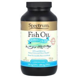 Spectrum Essentials Fish Oil Omega 3 250 Softgels 500 Mg Per Softgel