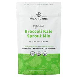 Sprout Living Organic Broccoli Kale Sprout Mix Powder 4 Oz 113 G