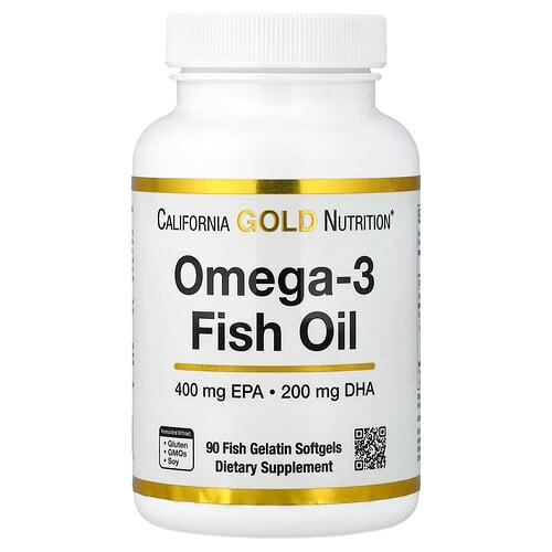 California Gold Nutrition Omega 3 Fish Oil Vivomega Triglyceride 1 000 Mg 90 Fish Gelatin Softgels