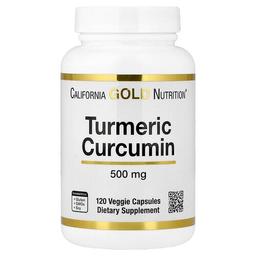 California Gold Nutrition Turmeric Curcumin 500 Mg 120 Veggie Capsules