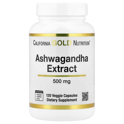 California Gold Nutrition Ashwagandha 500 Mg 120 Veggie Capsules