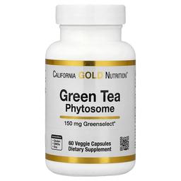 California Gold Nutrition Green Tea Phytosome 150 Mg 60 Veggie Capsules