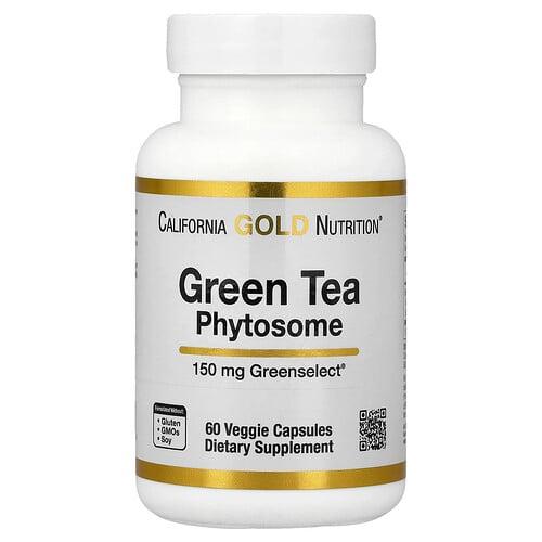 California Gold Nutrition Green Tea Phytosome 150 Mg 60 Veggie Capsules