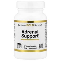 California Gold Nutrition Adrenal Support With L Tyrosine Rhodiola Extract Ashwagandha Extract And Eleuthero Extract 60 Veggie Capsules