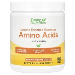 Super Nutrition Leucine Enriched Essential Amino Acids With L Leucine L Lysine L Threonine And L Isoleucine Unflavored 10 58 Oz 300 G