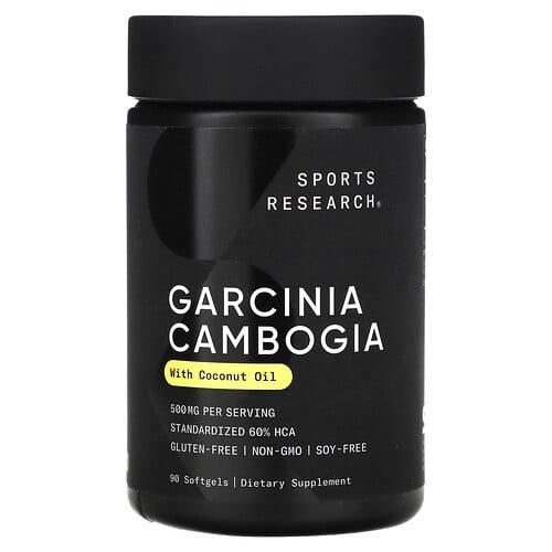 Sports Research Garcinia Cambogia With Coconut Oil 500 Mg 90 Softgels product image