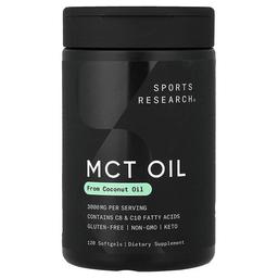 Sports Research Mct Oil 120 Softgels 1 000 Mg Per Softgel