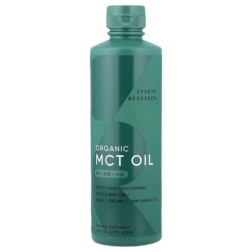 Sports Research Organic Mct Oil C8 C10 C12 16 Fl Oz 473 Ml