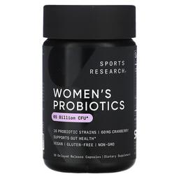 Sports Research Women S Probiotics Cranberry 65 Billion Cfu 30 Delayed Release Capsules