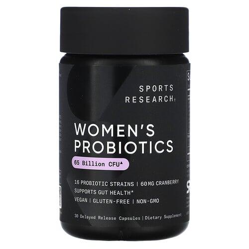Sports Research Women S Probiotics Cranberry 65 Billion Cfu 30 Delayed Release Capsules