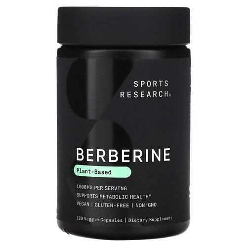 Sports Research Berberine 120 Veggie Capsules 500 Mg Per Capsule