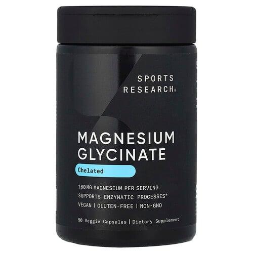 Sports Research Magnesium Glycinate 90 Veggie Capsules 80 Mg Per Capsule product image