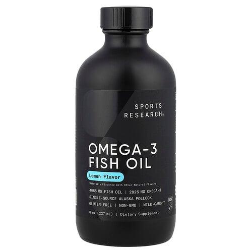 Sports Research Omega 3 Fish Oil Lemon 8 Oz 237 Ml product image