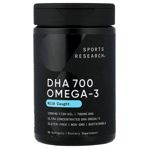 Sports Research Dha 700 Omega 3 Wild Caught 90 Softgels product image