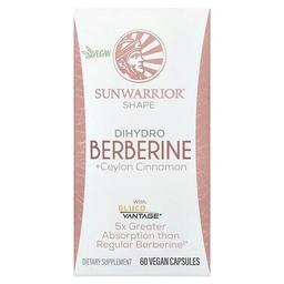 Sunwarrior Shape Dihydro Berberine Ceylon Cinnamon 60 Vegan Capsules