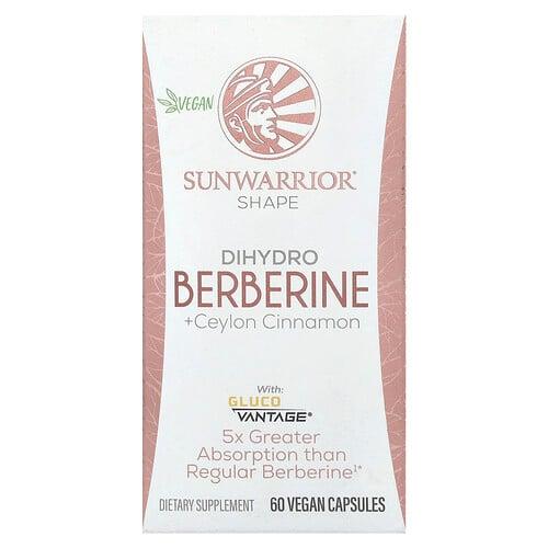 Sunwarrior Shape Dihydro Berberine Ceylon Cinnamon 60 Vegan Capsules product image