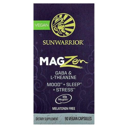 Sunwarrior Magzen Gaba L Theanine 90 Vegan Capsules