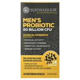 Sunwarrior Men S Probiotic 30 Vegetarian Capsules