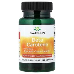 Swanson Vitamins Beta Carotene 3 000 Mcg Rae 10 000 Iu 250 Softgels