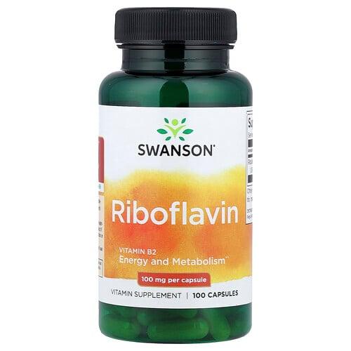Swanson Vitamins Riboflavin 100 Mg 100 Capsules product image