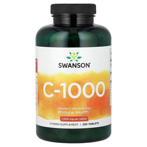 Swanson Vitamins Vitamin C With Rose Hips 250 Tablets product image