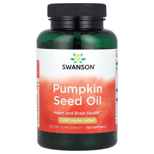 Swanson Vitamins Pumpkin Seed Oil 1 000 Mg 100 Softgels
