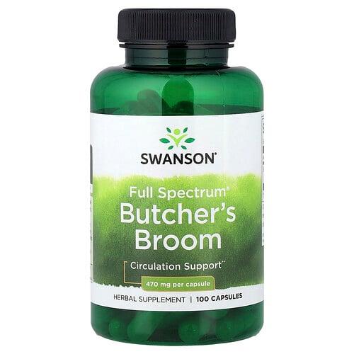 Swanson Vitamins Full Spectrum Butcher S Broom 470 Mg 100 Capsules