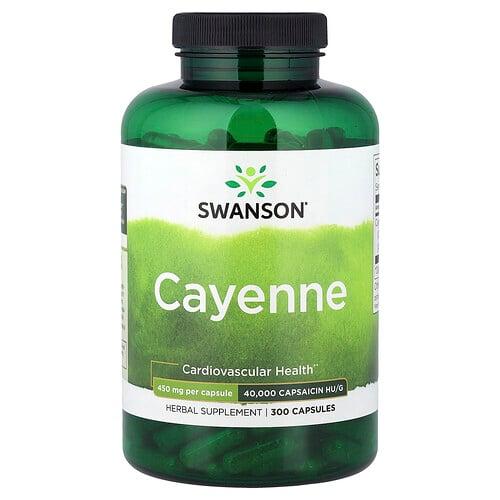 Swanson Vitamins Cayenne 450 Mg 300 Capsules