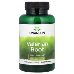 Swanson Vitamins Valerian Root 475 Mg 100 Capsules