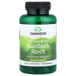 Swanson Vitamins Full Spectrum Burdock Root 100 Capsules 460 Mg Per Capsule