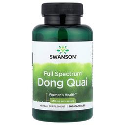 Swanson Vitamins Full Spectrum Dong Quai 530 Mg 100 Capsules