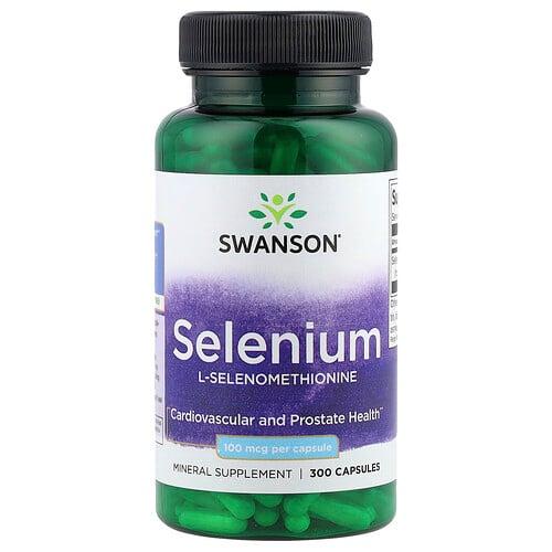 Swanson Vitamins Selenium 100 Mcg 300 Capsules