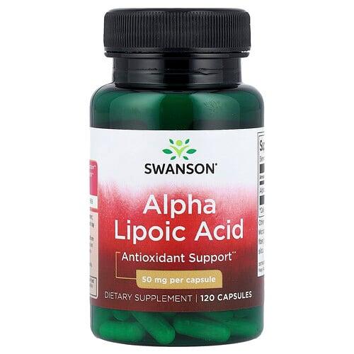 Swanson Vitamins Alpha Lipoic Acid 50 Mg 120 Capsules
