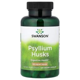 Swanson Vitamins Psyllium Husks 610 Mg 100 Vegan Capsules