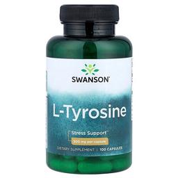 Swanson Vitamins L Tyrosine 500 Mg 100 Capsules