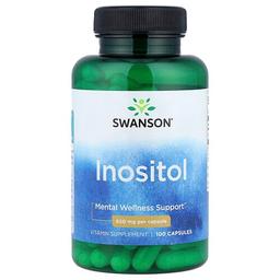 Swanson Vitamins Inositol 650 Mg 100 Capsules