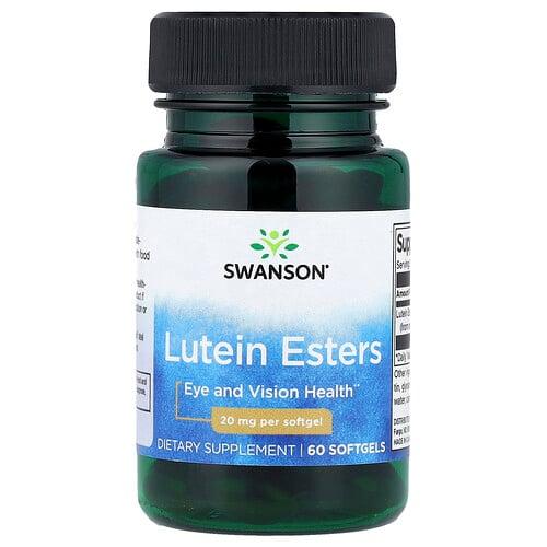 Swanson Vitamins Lutein Esters 20 Mg 60 Softgels