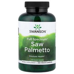 Swanson Vitamins Full Spectrum Saw Palmetto 540 Mg 250 Vegan Capsules
