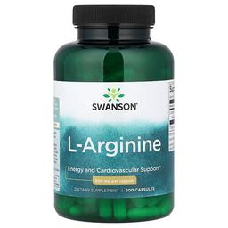 Swanson Vitamins L Arginine 500 Mg 200 Capsules