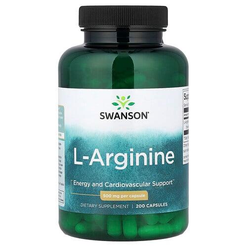 Swanson Vitamins L Arginine 500 Mg 200 Capsules