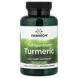 Swanson Vitamins Full Spectrum Turmeric 720 Mg 100 Vegan Capsules