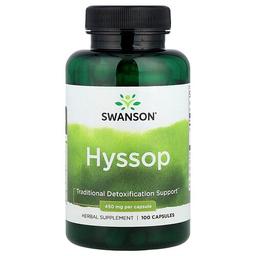 Swanson Vitamins Hyssop 450 Mg 100 Capsules