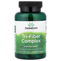 Swanson Vitamins Tri Fiber Complex 100 Vegan Capsules