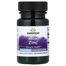 Swanson Vitamins Albion Zinc 30 Mg 90 Vegan Capsules