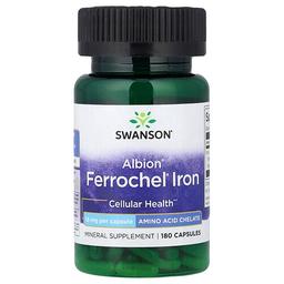 Swanson Vitamins Albion Ferrochel Iron 18 Mg 180 Capsules
